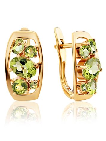 Golden Chrysolite Earrings, image 