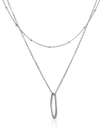 Fashionable Double Chain Necklace The Liquid, image 