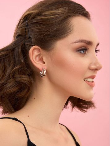 Amazing Silver Half Hoop Earrings The ICONIC, image , picture 4