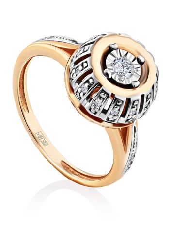 Gorgeous Gold Diamond Ring, Ring Size: 5.5 / 16, image 