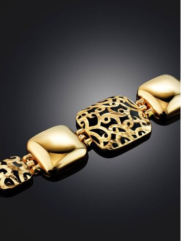 Designer Gold Enamel Link Bracelet, image , picture 2