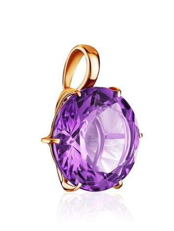 Dazzling Gold Amethyst Pendant, image , picture 3