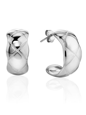 Chunky Sterling Silver Stud Earrings The ICONIC, image 