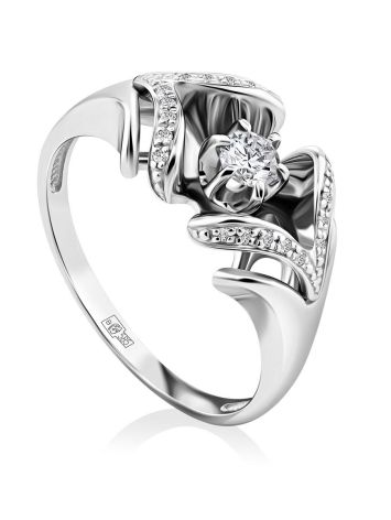Fabulous White Gold Diamond Ring, Ring Size: 8 / 18, image 