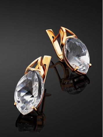 Amazing Gold Topaz Earrings, image , picture 2