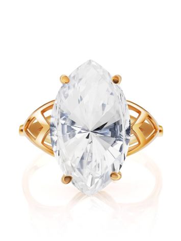 Fashionable Gold Topaz Ring, Ring Size: 8.5 / 18.5, image , picture 3