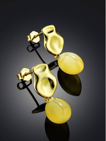 Charming Gilded Silver Amber Dangles The Palazzo, image , picture 2