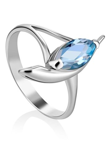 Chic Silver Topaz Ring, Ring Size: 9.5 / 19.5, image 