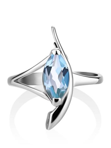 Chic Silver Topaz Ring, Ring Size: 9.5 / 19.5, image , picture 3