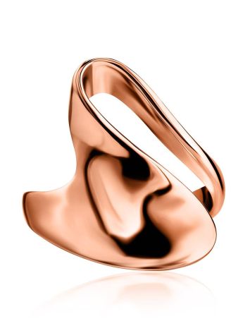 Cool Rose Plated Sterling Silver Ring Liquid, Ring Size: Adjustable, image , picture 4