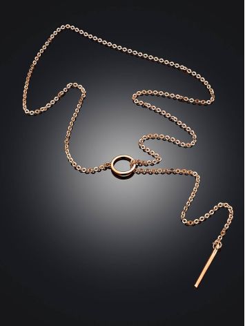 Rose Gold Plated Silver Tie Necklace The ICONIC, image , picture 3