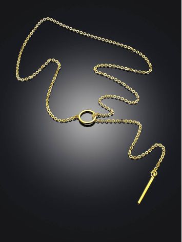 Gold Plated Silver Tie Necklace The ICONIC, image , picture 2