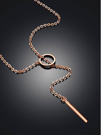 Rose Gold Plated Silver Tie Necklace The ICONIC, image , picture 2