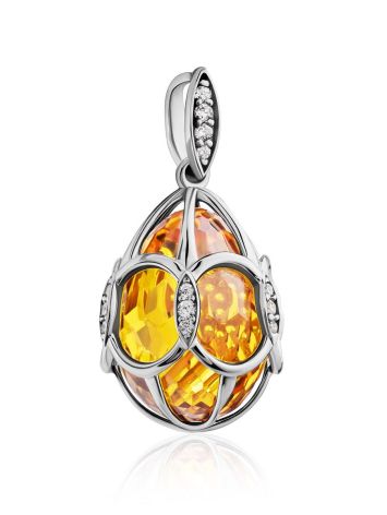 Amazing Silver Citrine Egg Pendant The Romanov, image , picture 4