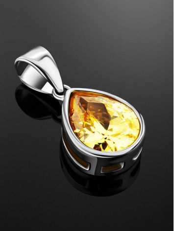 Lustrous Yellow Crystal Pendant, image , picture 2