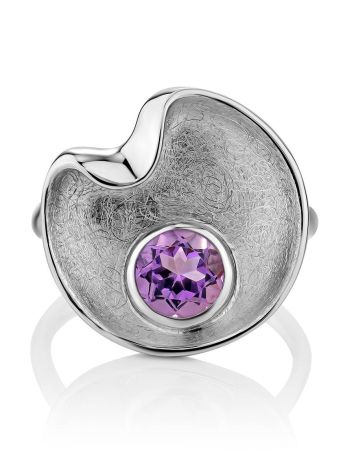 Chic Silver Amethyst Ring, Ring Size: 9.5 / 19.5, image , picture 3