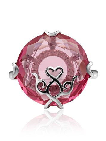 Dazzling Pink Crystal Ring, Ring Size: 6.5 / 17, image , picture 3