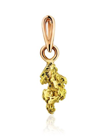 Bright 24K Gold Pendant The Nugget, image 