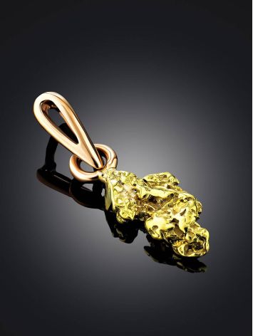 Bright 24K Gold Pendant The Nugget, image , picture 2
