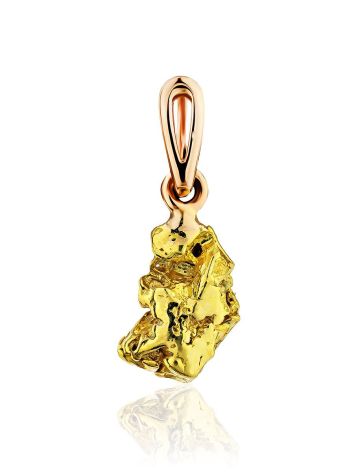 Textured 24K Gold Pendant The Nugget, image 