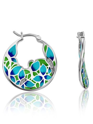 Colorful Enamel Hoops, image 