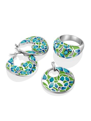 Colorful Enamel Hoops, image , picture 4