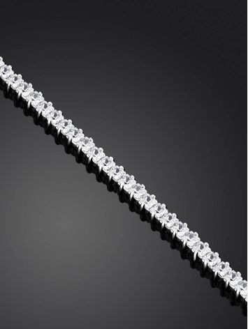 Versatile Silver Crystal Tennis Bracelet, image , picture 2