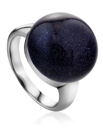 Deep Purple Aventurine Ring, Ring Size: 6.5 / 17, image 