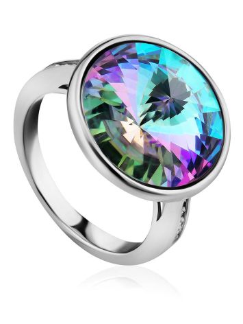 Bold Chameleon Color Crystal Ring, Ring Size: 6.5 / 17, image 