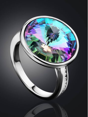 Bold Chameleon Color Crystal Ring, Ring Size: 6.5 / 17, image , picture 2