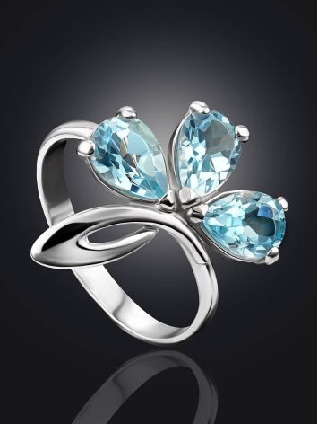 Luminous Silver Topaz Ring, Ring Size: 8.5 / 18.5, image , picture 2