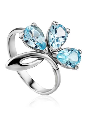 Luminous Silver Topaz Ring, Ring Size: 8.5 / 18.5, image 