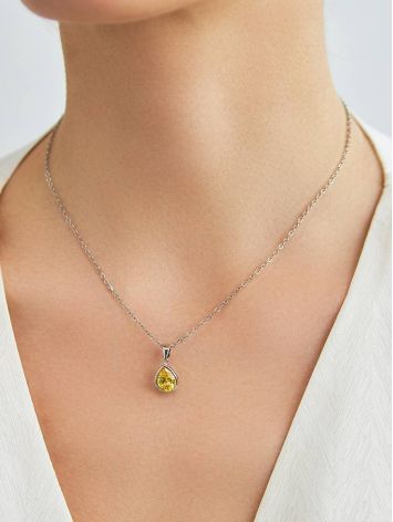 Lustrous Yellow Crystal Pendant, image , picture 3