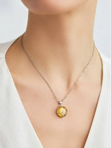 Lustrous Yellow Crystal Pendant, image , picture 3