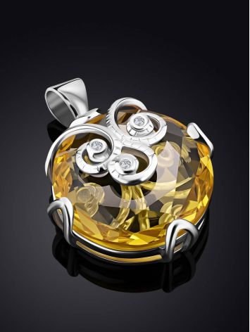 Charming Yellow Crystal Pendant, image , picture 2
