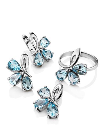 Luminous Silver Topaz Ring, Ring Size: 8.5 / 18.5, image , picture 5