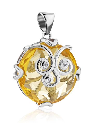 Charming Yellow Crystal Pendant, image , picture 4