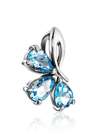 Refined Silver Topaz Pendant, image , picture 3