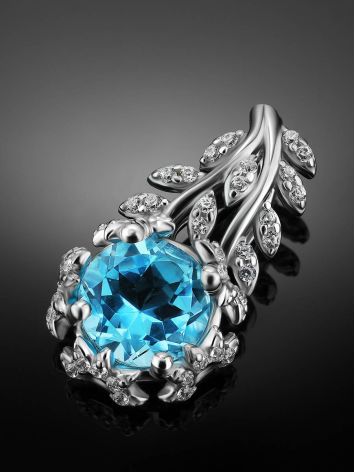 Charming Silver Topaz Pendant, image , picture 2