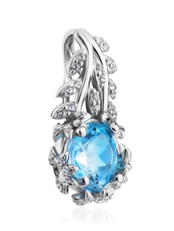 Charming Silver Topaz Pendant, image , picture 4