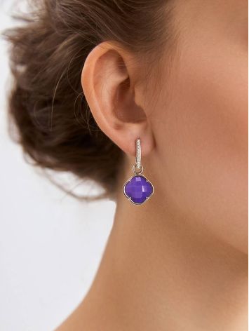 Ultra Feminine Silver Opal Transformable Earrings, image , picture 3