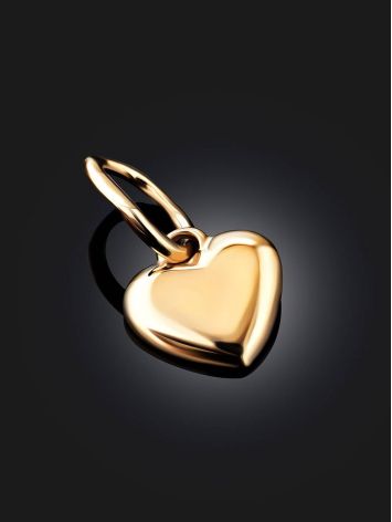 Tiny Gold Heart Shaped Pendant, image , picture 2