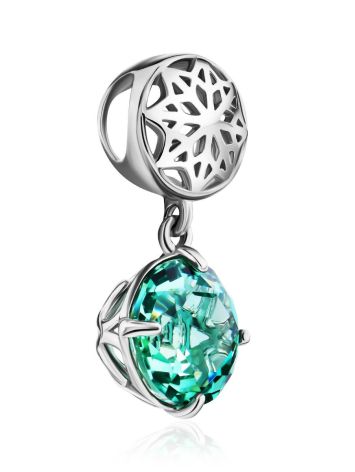 Laced Silver Prasiolite Pendant, image , picture 4