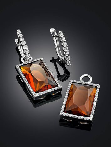 Refined Citrine Transformable Earrings, image , picture 2