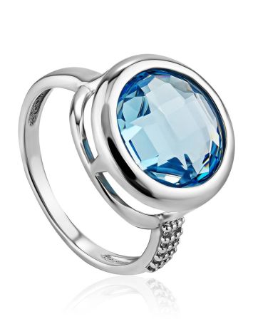 Shimmering Blue Stone Ring, Ring Size: 8 / 18, image 