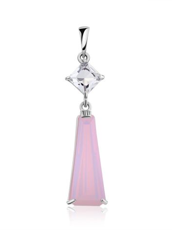 Chic Silver Agate Pendant, image 