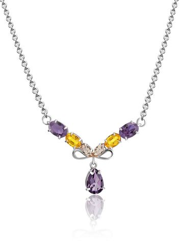 Exquisite Mix Stone Necklace, image 