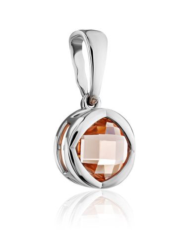 Chic Silver Morganite Pendant, image , picture 3
