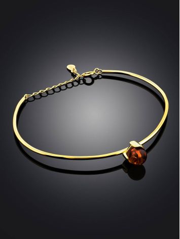 Fashionable Gilded Silver Amber Bangle Bracelet The Palazzo, image , picture 2