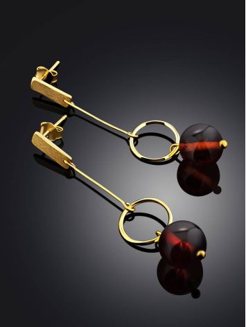 Stylish Gilded Silver Chain Dangles With Natural Baltic Amber The Palazzo, image , picture 2